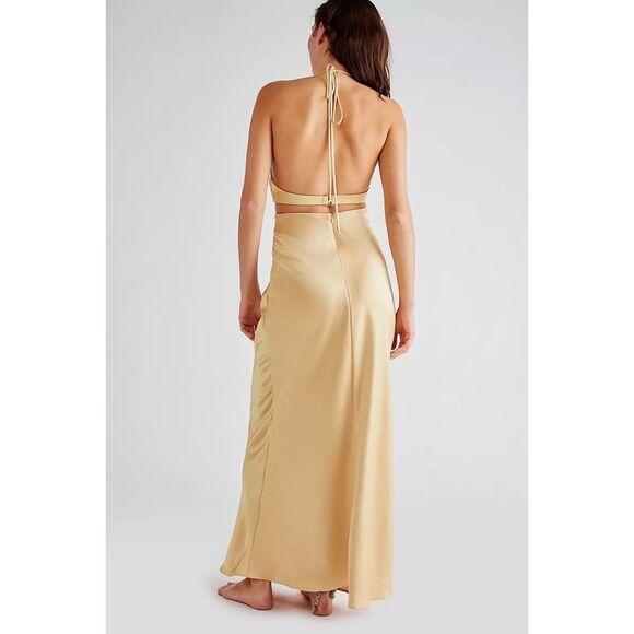 Free People x Bec & Bridge Carrie Halter Cutout Maxi Dress - Picture 8 of 11